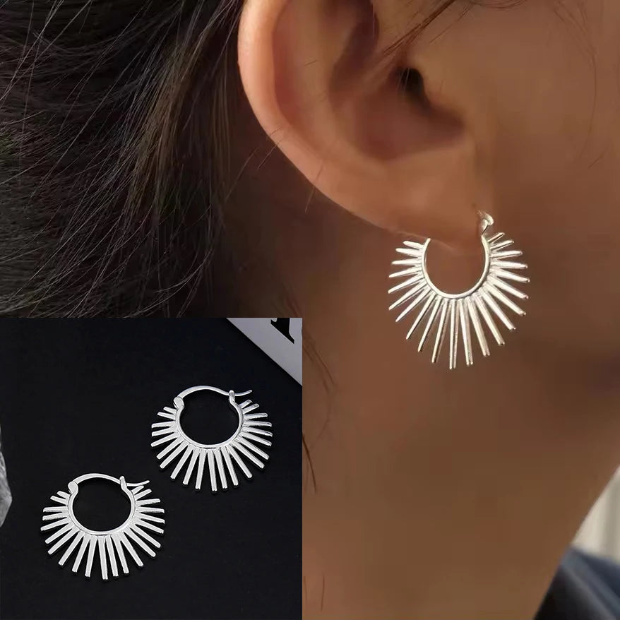 VENTFILLE 925 Sterling Silver Black Agate Earring for Women Girl Design Personality Minimalism Jewelry Gift Dropshipping