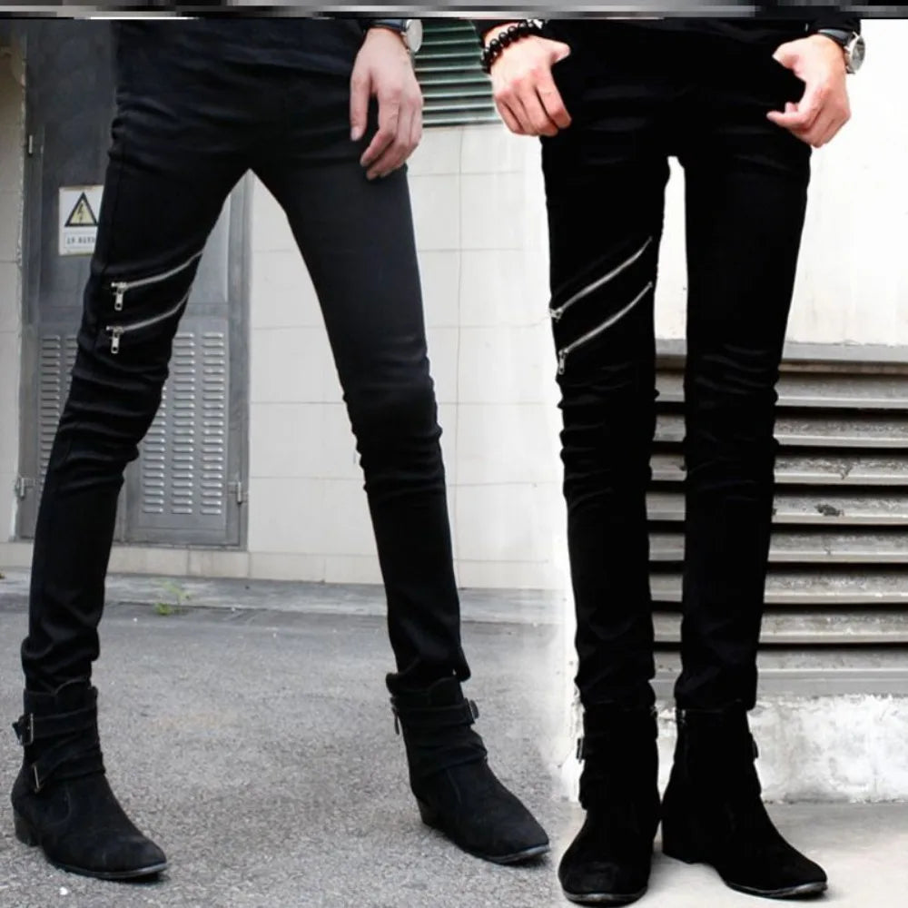 PENDRA Denim Zipper Pants