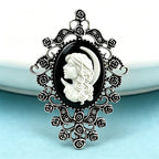 PENDRA Vintage Cameo Figure Brooch