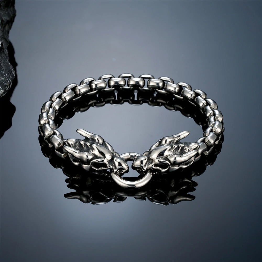 PENDRA Dragon Vintage Steel Bracelet