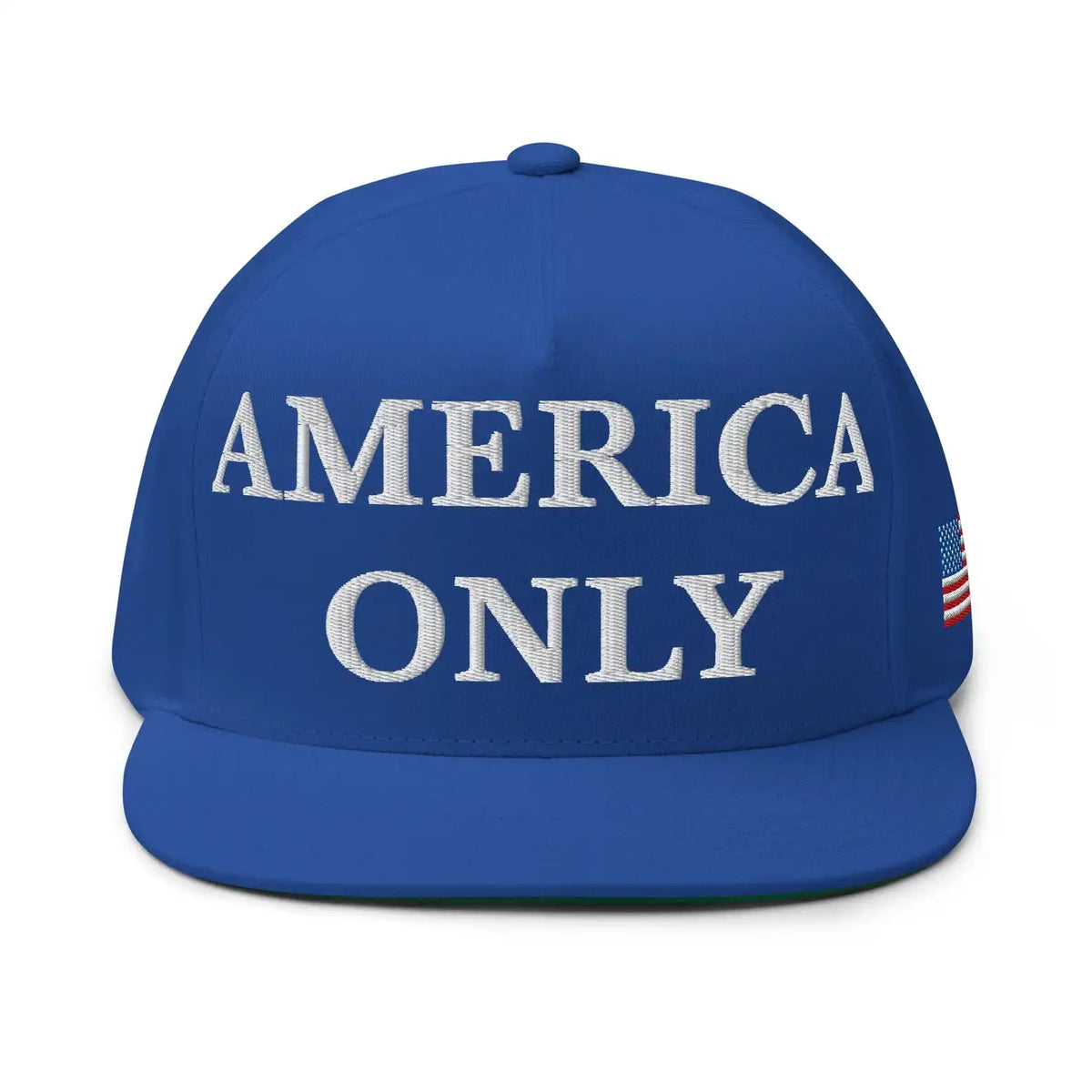 AMERICA ONLY Hat, Patriotic USA Flag Embroidered Adjustable Snapback Cap, America First America Only Hat, Multiple