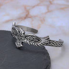 PENDRA Raven Rune Stainless Steel Viking Bracelet
