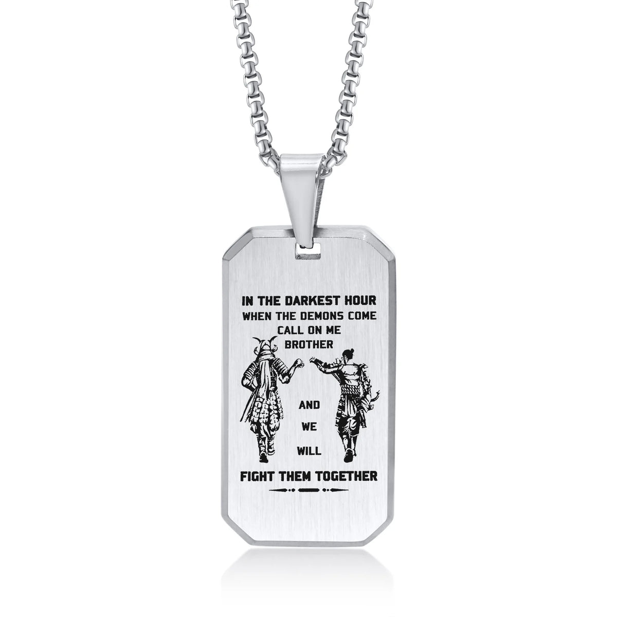 Waterproof Stainless Steel Dog Tag Necklaces for Men BFF Jewelry,Free Custom Birthday Graduation Father's Day Gifts to Him