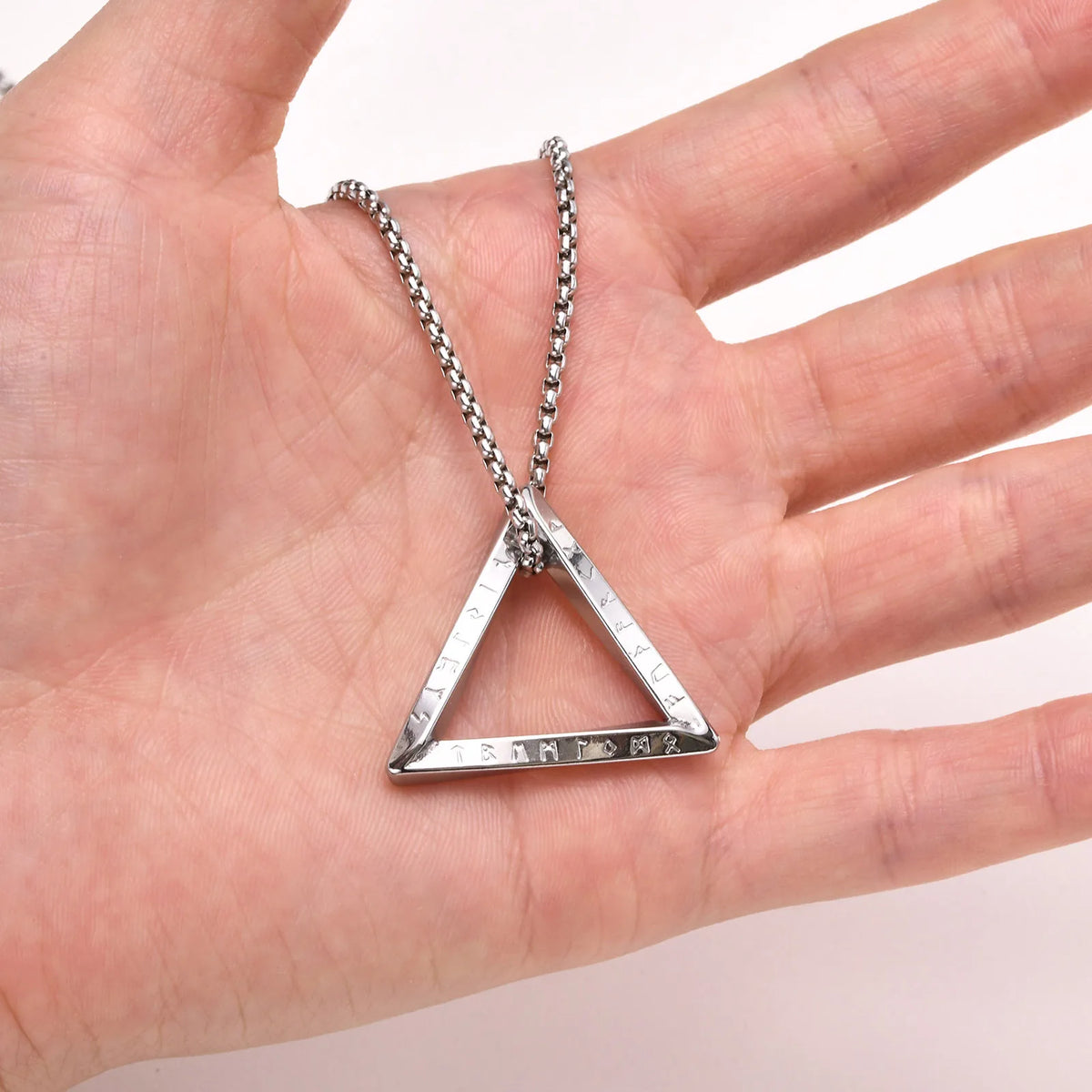PENDRA Triangle Box Pendant Necklace