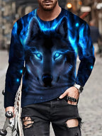 PENDRA Animal Print Long Sleeve T-Shirt