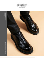 PENDRA Leather Lace Platform Shoes