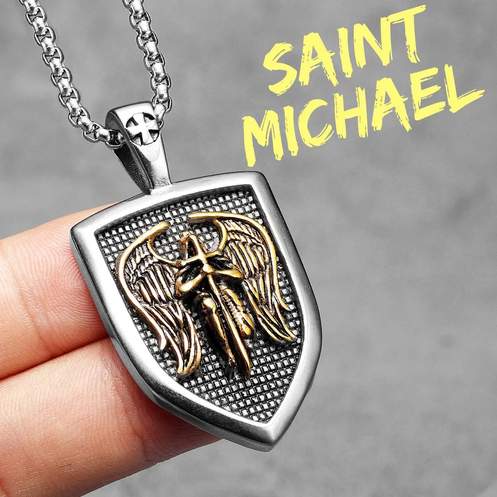 PENDRA Arch Angel St Steel Necklace