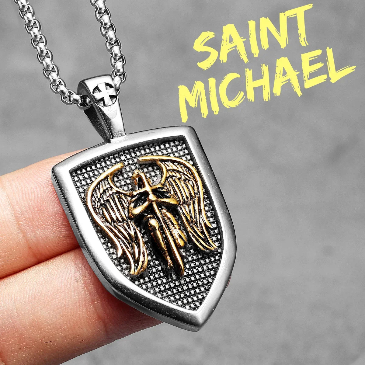 PENDRA Arch Angel St Steel Necklace