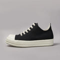 PENDRA Golden Canvas Gold Canvas Low-Top Lace-Up Thick-Sole Sneakers