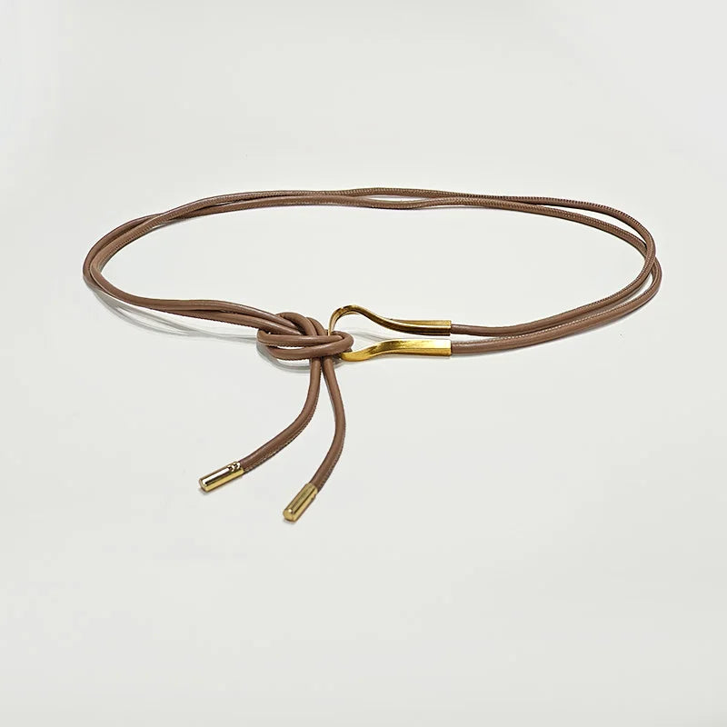 PENDRA Seraene Leather Rope Minimal Belt