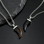 PENDRA Tiger Horn Pendant Necklace