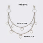 PENDRA Seraellea Star Punk Double-Layer Waist Chain Belt