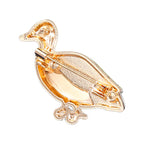 PENDRA Lovely Enamel Duck Brooch