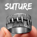 PENDRA Crack Suture Rock Steel Ring