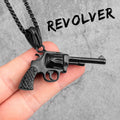PENDRA Gun Boyfriend Steel Necklace