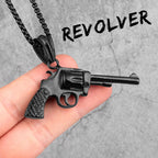 PENDRA Gun Boyfriend Steel Necklace