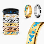 PENDRA Starry Night Stars Steel Ring