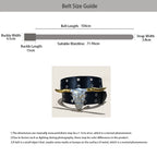 PENDRA Celesara Leather Skull Minimal Belt