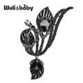 PENDRA Lilia Crystal Lily Flower Brooch