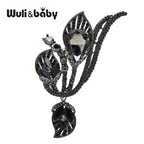 PENDRA Lilia Crystal Lily Flower Brooch
