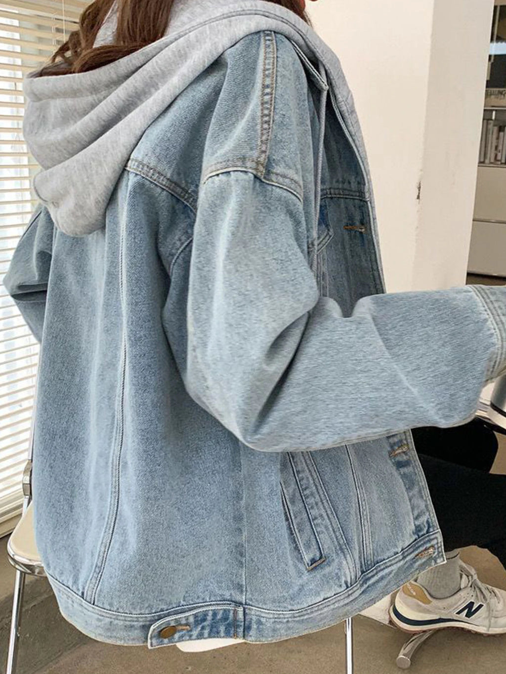 PENDRA Loose Hooded Single Jacket