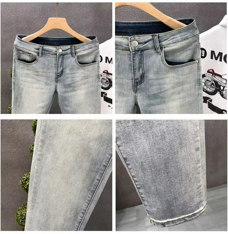 PENDRA Denim Washed Fit Trousers