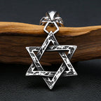 PENDRA Hexagram Vintage Symbol Pendant Necklace
