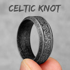 Vintage Nordic Viking Runes Celtic Knot Series Stainless Steel Womens Mens Rings Punk Biker Jewelry Creativity Gift Wholesale