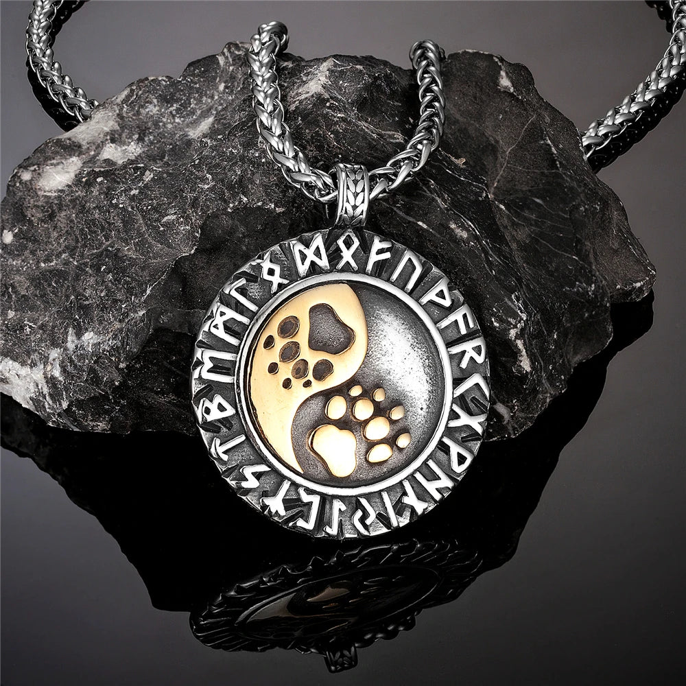 PENDRA Steel Rune Necklace