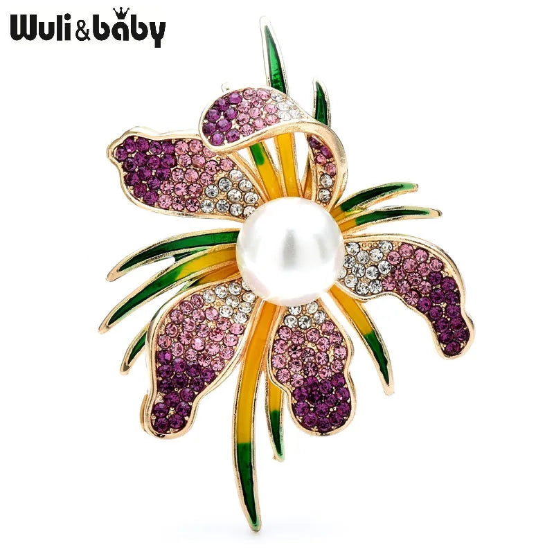PENDRA Pearlina Pearl Flower Brooch