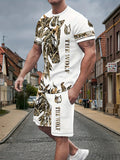 PENDRA Athletic Drawstring T-Shirt and Shorts Set