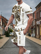PENDRA Athletic Drawstring T-Shirt and Shorts Set