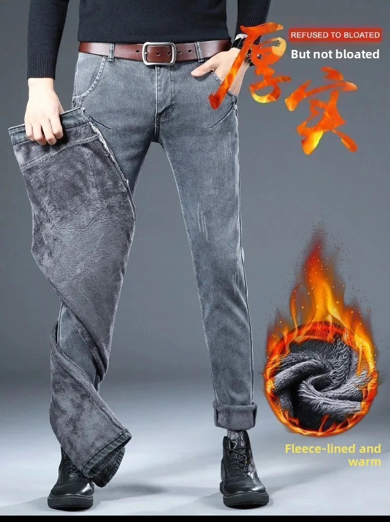 PENDRA Velvet Straight Brushed Trousers