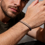 316L Twisted Rope Chain Bracelet for Men Women,  Adjustable Stainless Steel Chain Wristband,Minimalist Casual Jewelry Gift
