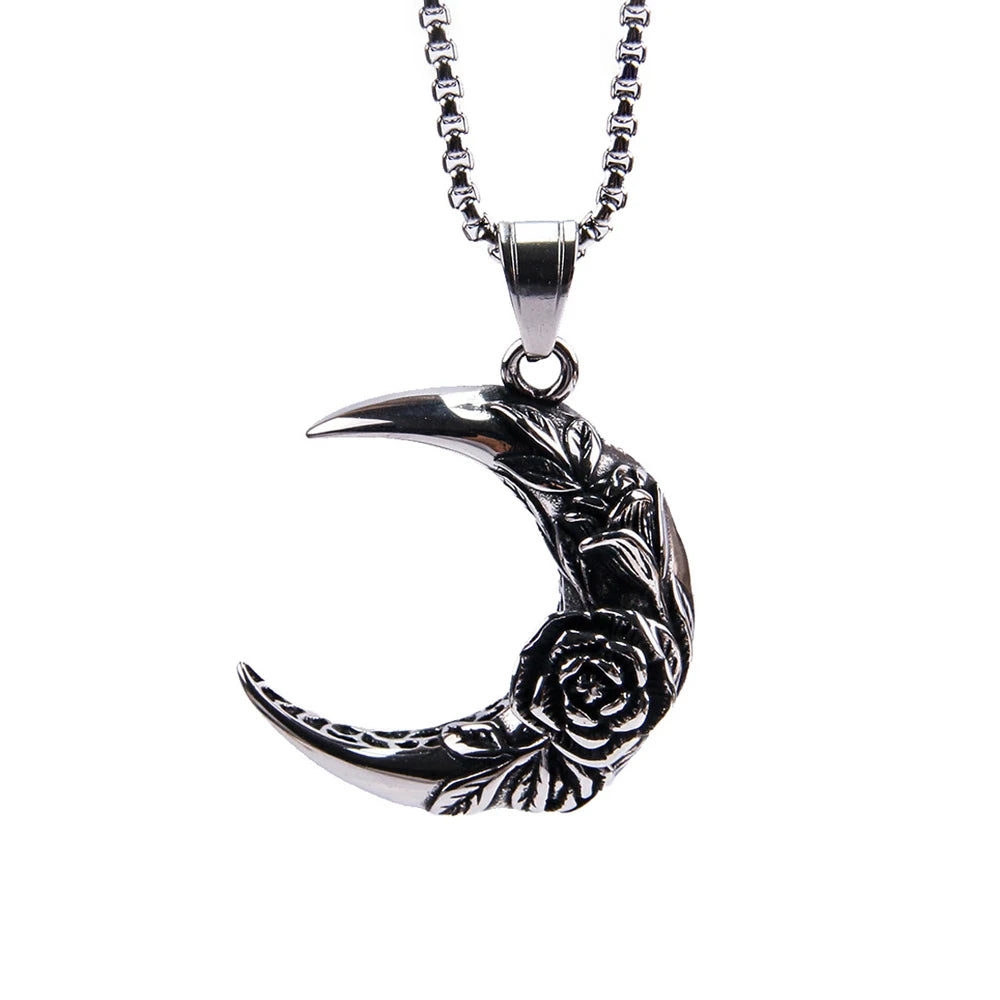 PENDRA Rosalia Stainless Steel Rose Pendant