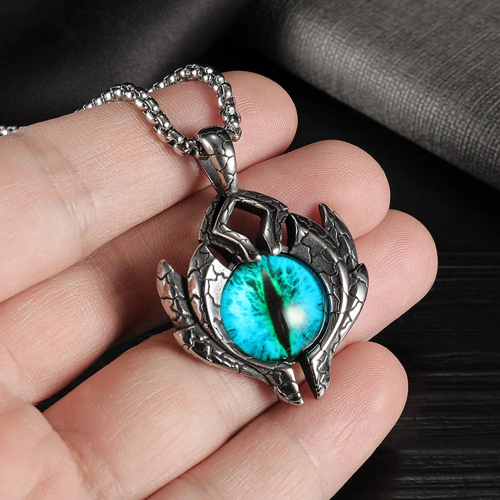 PENDRA Demoneye 316L Stainless Steel Demon Eye Pendant