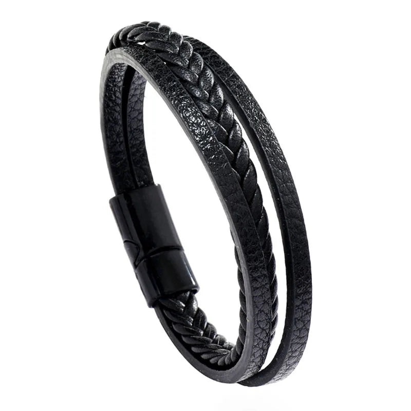 PENDRA Aevmire Braided Leather Bracelet