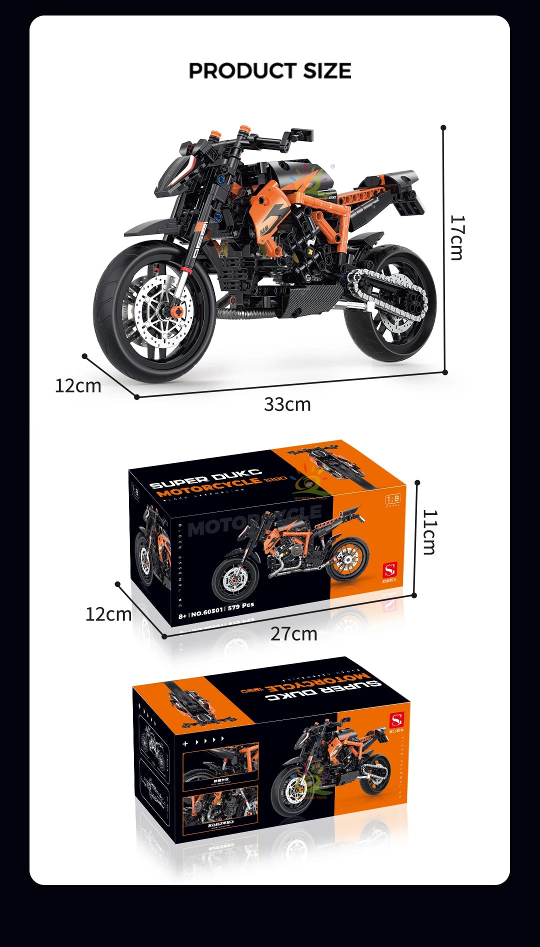 PENDRA Motorbike High Tech Building Set