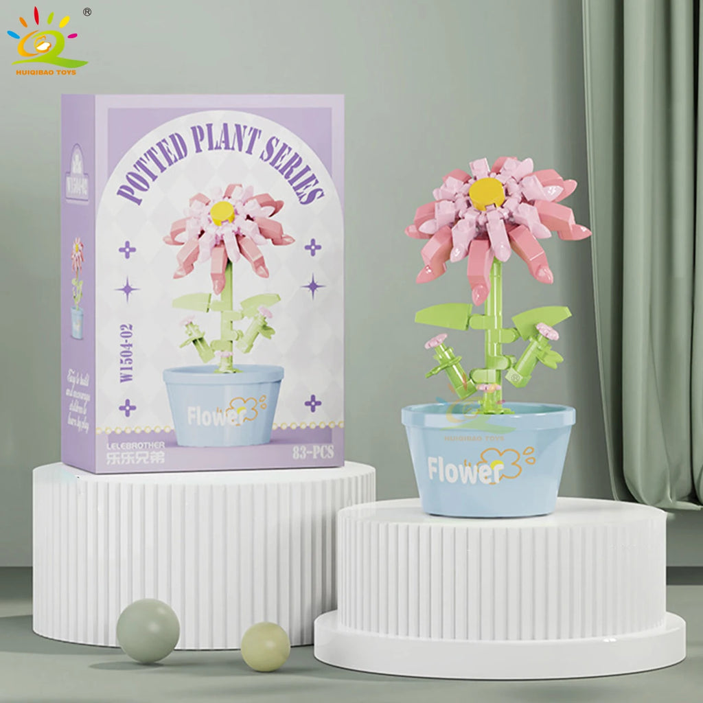 PENDRA Succulent Potted Floral Building Set