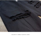 PENDRA Denim Distressed Harem Pants