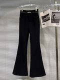PENDRA Micro Flared Velvet Pants