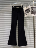 PENDRA Micro Flared Velvet Pants
