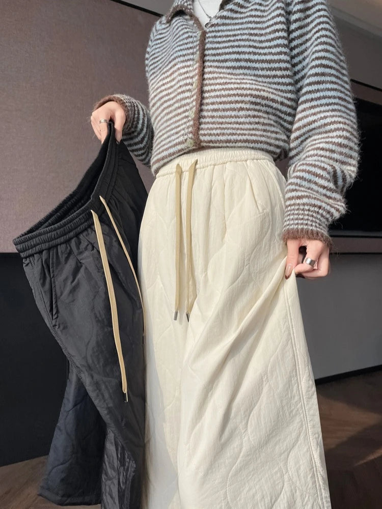 PENDRA Thick Cotton Wide Pants