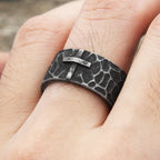 PENDRA Crosssteel 316L Stainless Steel Cross Ring