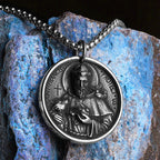 PENDRA Catholic St Francis Steel Necklace