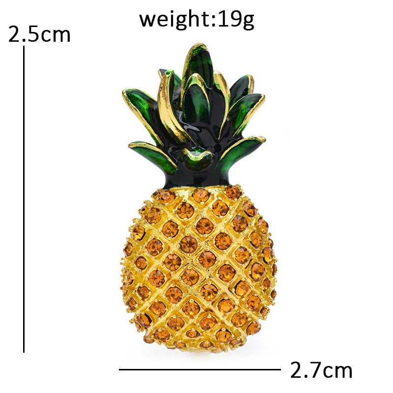 PENDRA Pineapella Sparkling Pineapple Brooch