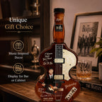 Paul McCartney The Beatles Glass Whiskey Decanter 350ml Guitar Shape Sticker Craft Liquor Bottle Music Fan Collection Gift