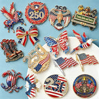 PENDRA America's 250th Independence Day Brooch