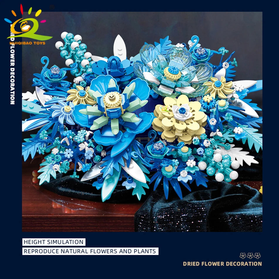 PENDRA Flores Bouquet Floral Building Set