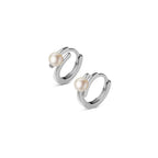 PENDRA Silver Gold Pearl Earrings